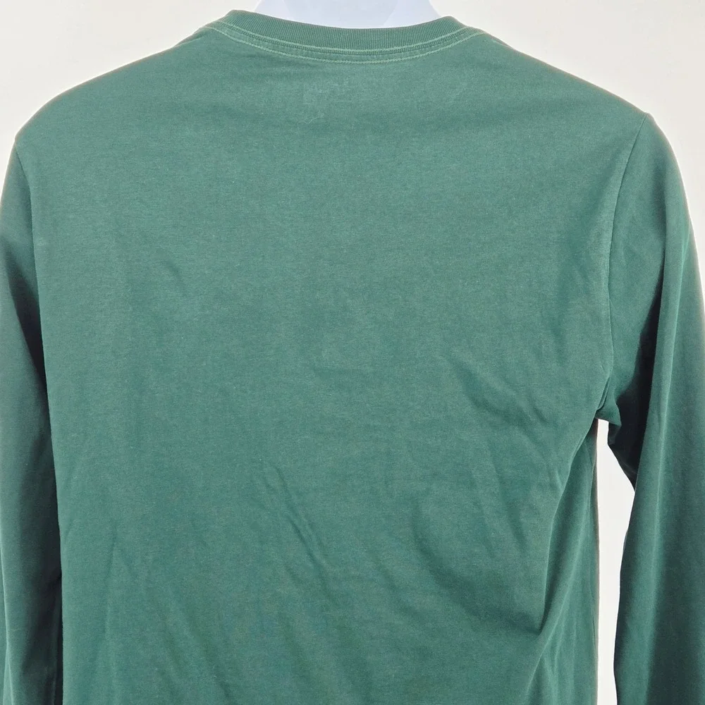 Polo Ralph Lauren Boys Large 14-16 Green Big Pony Patchwork Long Sleeve Shirt